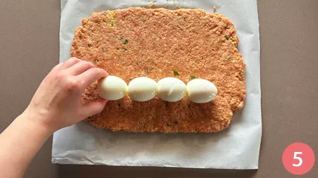 Polpettone con uova sode - p5