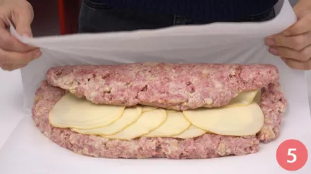 Polpettone con cuore filante - P5