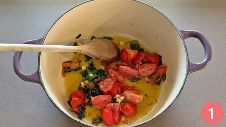 Polpo alla Luciana - Passaggio 1