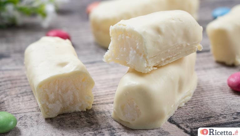 Ricetta bounty al cioccolato bianco