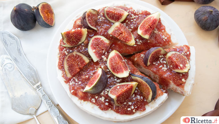 Cheesecake ai fichi