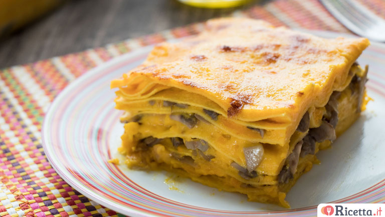 Ricetta Lasagne con zucca e funghi - Consigli e ...