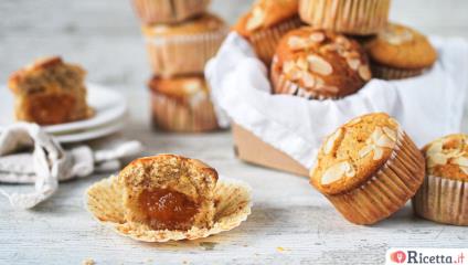 Muffin con cuore di marmellata
