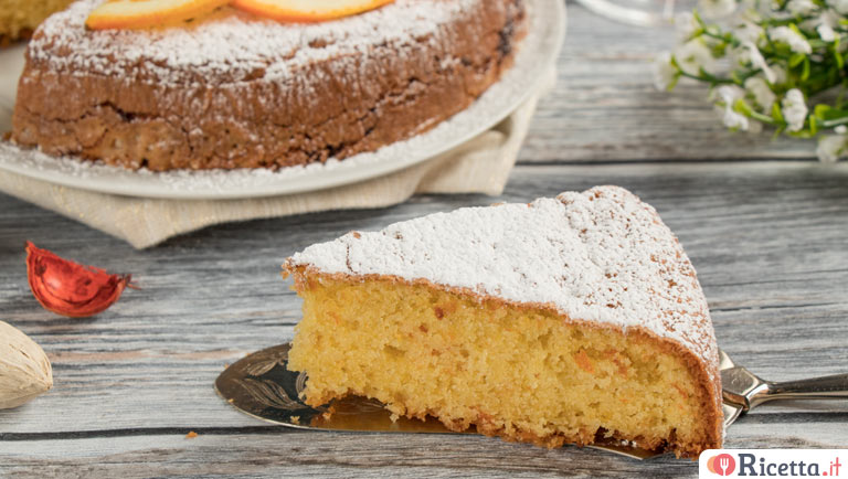 Torta caprese all'arancia
