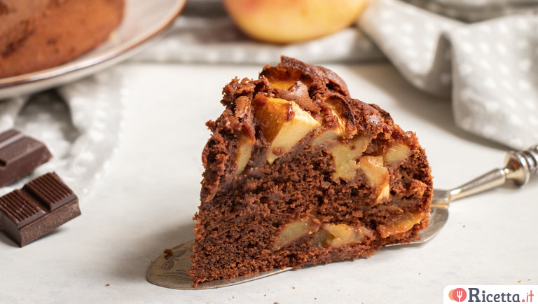 Torta di mele e cioccolato