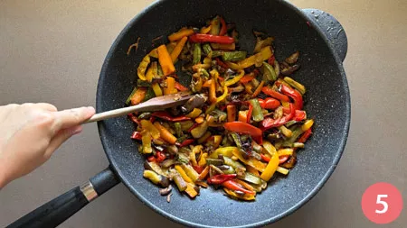 Riso basmati con pollo e verdure - P5