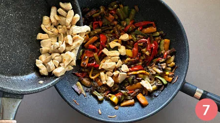 Riso basmati con pollo e verdure - P7