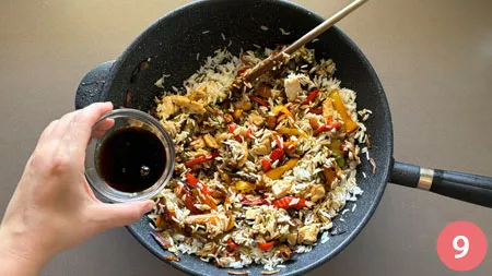 Riso basmati con pollo e verdure - P9