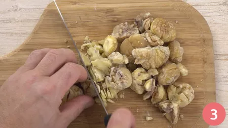 Risotto alle castagne - Passo 3