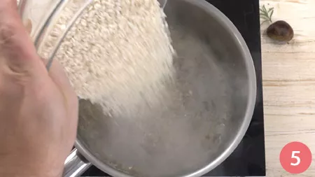 Risotto alle castagne - Passo 5