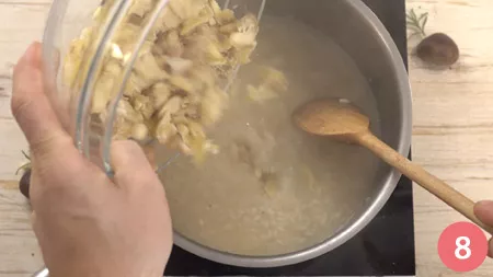 Risotto alle castagne - Passo 8
