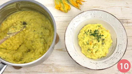 Risotto ai fiori di zucca e zafferano - Passaggio 10