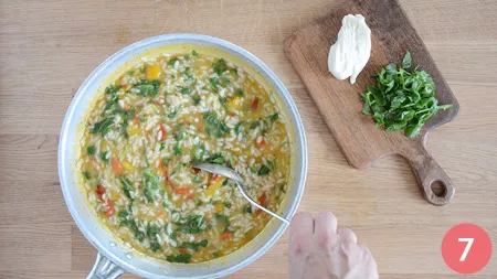Risotto ai peperoni, rucola e stracchino - p7