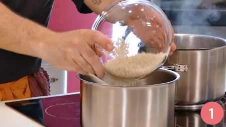 Risotto gamberi e rosmarino - Passaggio 1