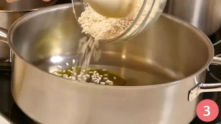 Risotto al Timorasso, crema di zucca e liquirizia - Passaggio 3