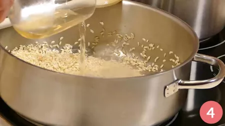 Risotto al Timorasso, crema di zucca e liquirizia - Passaggio 4