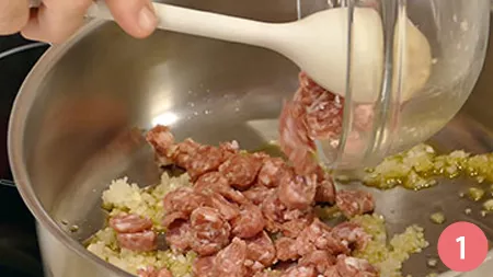 Risotto ubriacone al Barbera e salsiccia - Passaggio 1