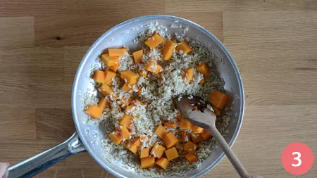 Risotto zucca e gorgonzola - P3
