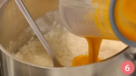 Risotto zucca e zenzero al Castelmagno e mandorle tostate - Passaggio 6