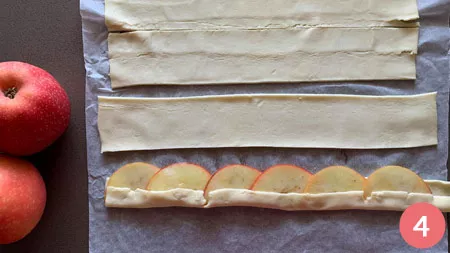 Roselline di mele e pasta sfoglia - p4