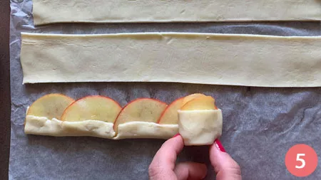 Roselline di mele e pasta sfoglia - p5