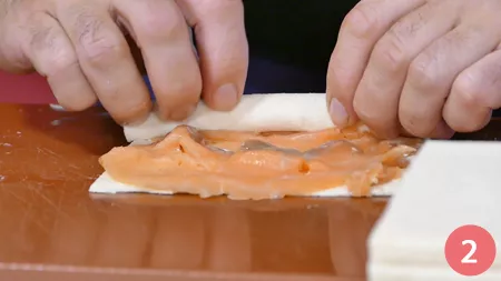 Rotolini di salmone affumicato - Passaggio 2