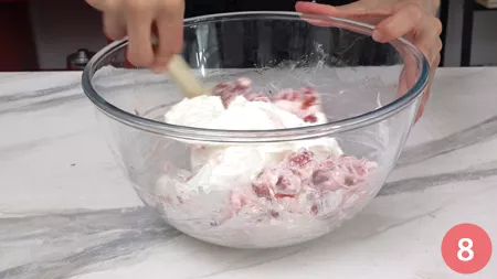 Rotolo al cacao alle fragole - P8