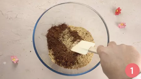 Rotolo al cioccolato senza cottura - Passaggio 1