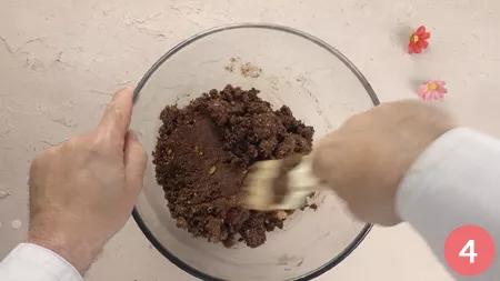 Rotolo al cioccolato senza cottura - Passaggio 4