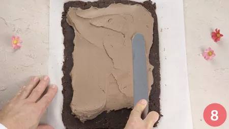 Rotolo al cioccolato senza cottura - Passaggio 8