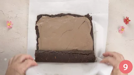 Rotolo al cioccolato senza cottura - Passaggio 9