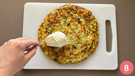 Rotolo di frittata alle verdure - p8