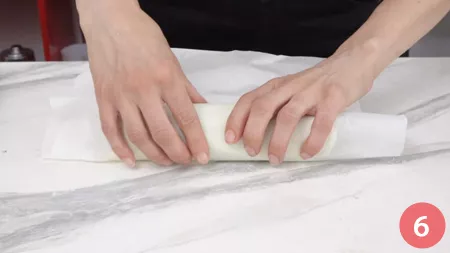 Rotolo di mozzarella farcito - P6