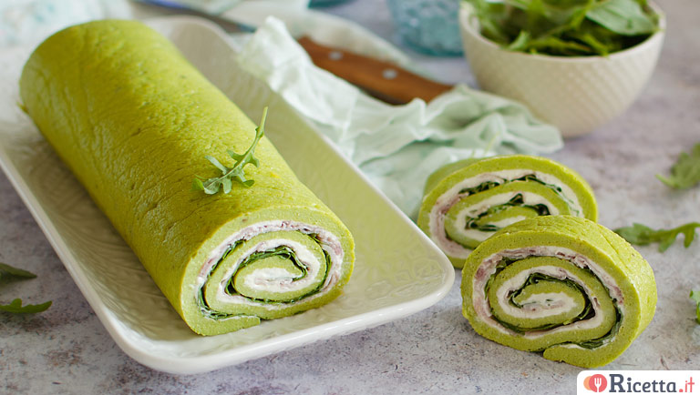 Rotolo ai piselli: ricetta facile e veloce con prosciutto e formaggio