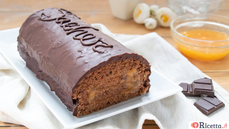 Rotolo Sacher, un rotolo cremoso ispirato alla Sachertorte