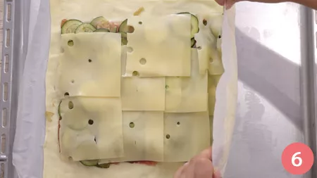 Rotolo di zucchine e speck - Passaggio 6