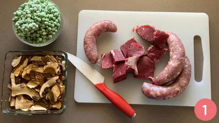 Sartù di riso - Passaggio 1