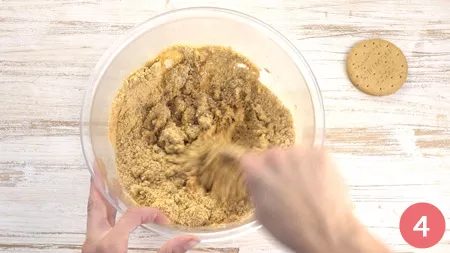 Sbriciolata al caffè senza cottura - Passaggio 4