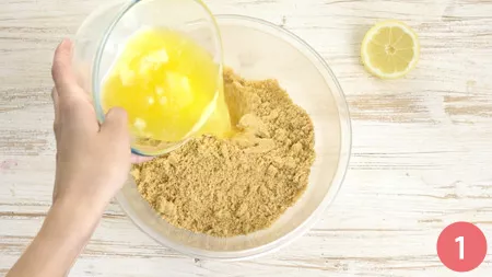 Sbriciolata al limone senza cottura - Passaggio 1