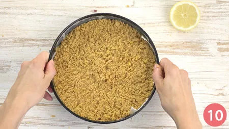 Sbriciolata al limone senza cottura - Passaggio 10