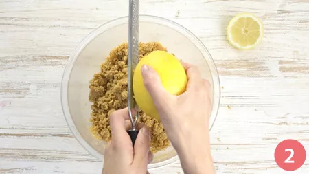 Sbriciolata al limone senza cottura - Passaggio 2