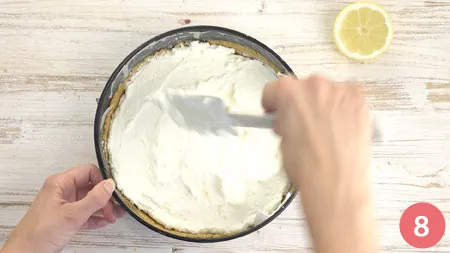 Sbriciolata al limone senza cottura - Passaggio 8