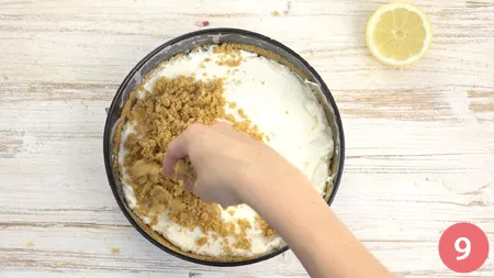 Sbriciolata al limone senza cottura - Passaggio 9