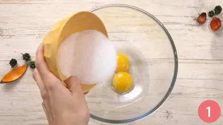 Sbriciolata alla crema di cachi - Passaggio 1