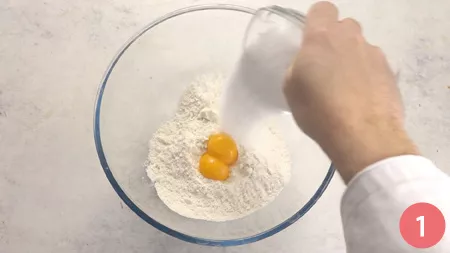 Sbriciolata bicolore - Passaggio 1