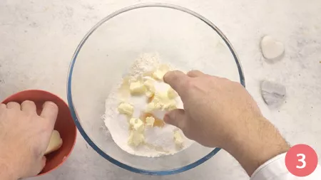 Sbriciolata bicolore - Passaggio 3