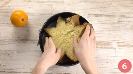 Sbriciolata di pandoro con crema all'arancia - Passaggio 6