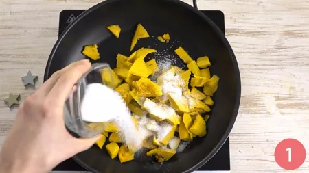 Sbriciolata di zucca e mele - Passaggio 1