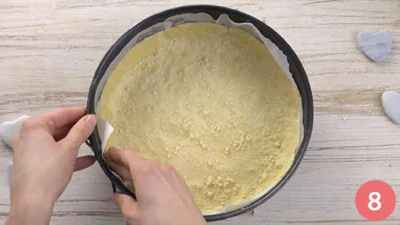 Sbriciolata salata con spinaci, ricotta e speck - Passaggio 8