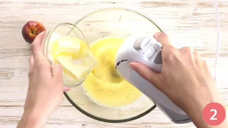 Schiacciata di pesche - Passaggio 2